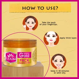Lilium Set Of 2 Gold Face & Body Pack - 250g Each image 2