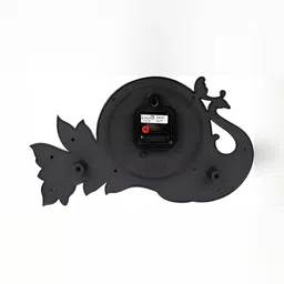 Sigaram Yellow Peacock Shaped Wall Clock image 3