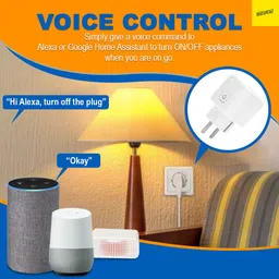FreshDcart Karomouj Wi-Fi Smart Plug with Google Assistant, Alexa Wi-Fi Socket for Office Smart Plug image 4