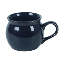 CDI Set-6 Black Solid Ceramic Matte Cups and Mugs image 5