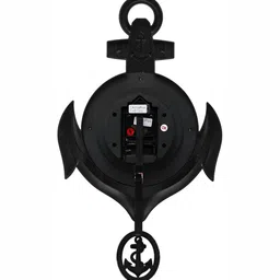 Attractionz Red & White Round Textured Contemporary Wall Clock image 4