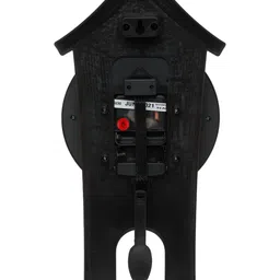 Attractionz Gold-Toned Contemporary Round Shaped Pendulum Wall Clock image 3