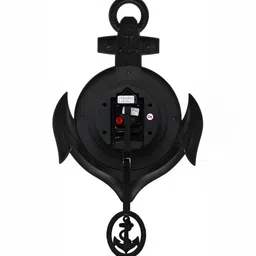 Attractionz Red & White Textured Analogue Contemporary Wall Clock image 2