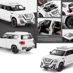 funablo 1/24 Big Nissan Petrol Toy Car Metal Pull Back Diecast Sound and Light image 5