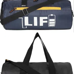 monvelli 20 L Gym Duffel Bag - GYM DUFFLE BAG FOR INDOOR OUTDOOR SPORTS - Blue, Black-picture-37