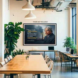 rbprinters Inspirational Wall Poster by Dr. A.P.J. Abdul Kalam | Waterproof Vinyl Sticker | No Frame Motivation Poster for Study & Work Space | Size (36x24 Inch) Vinyl-picture-11