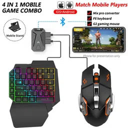 PTCMart 4 in 1 Bluetooth Gaming Keyboard Mouse Converter Combo for Smartphone, play your mobile games using the keyboard and the mouseGaming Accessory Kit image 2