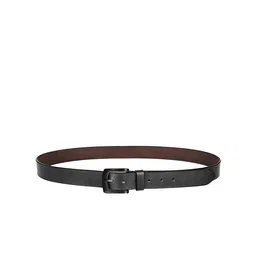 KAEZRI Men Black Leather Belt-image-50