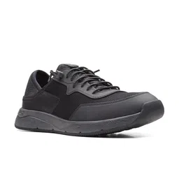Clarks Men Black Woven Design Sneakers-image-33