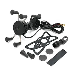 EN-VOLANT Universal Motorcycle Mobile Phone Handlebar Bracket USB Charger for 3.6-6 I X2Q1 image 2