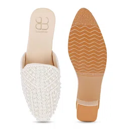 GLAM STORY Embellished Block Heeled Mules image 4