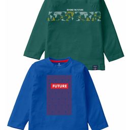 CODEZ Boys Pack Of 2 Graphic Printed Cotton T-Shirt-picture-46