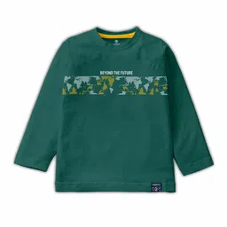 CODEZ Boys Pack Of 2 Typography Printed Cotton T-Shirt image 2
