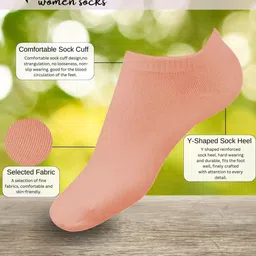 Yuneek Pack of 3 Cotton Ankle Length Socks image 4