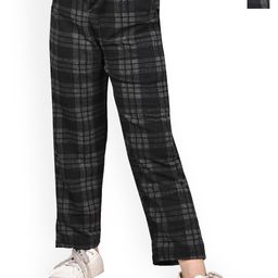 BAESD Girls Pack Of 2 Checked Dry-Fit Track Pant-picture-22