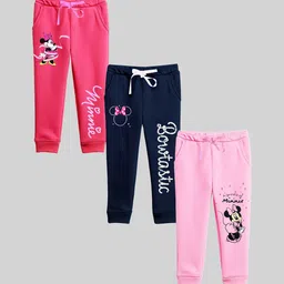 Disney By Miss and Chief Girls Pack Of 3 Printed Mid Rise Joggers-picture-26