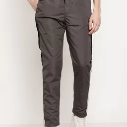 Octave Men Grey Cotton Track Pants-image-14