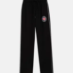 Octave Boys Black Solid Cotton Track Pants-picture-57