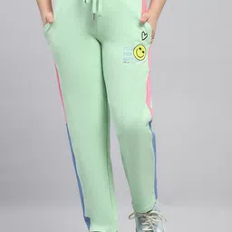 Monte Carlo Girls Cotton Colourblocked Mid Rise Track Pants image 1