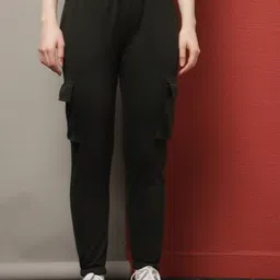 DressBerry Women Mid-Rise Cotton Cargos Joggers-picture-34