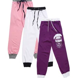 mack jonney VIMAL JONNEY Kids Pack Of 3 Solid Joggers-picture-11