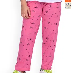 BAESD Girls Pack Of 3 Printed Pure Cotton Mid Rise Track Pants-picture-31