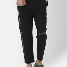 Crimsoune Club Boys Black Solid Slim Fit Track Pants-picture-11