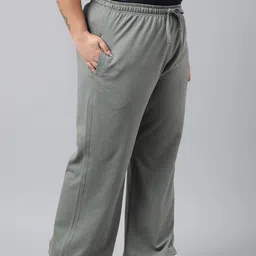 MKH Women Plus Size Wide Leg Relaxed Fit Training Track Pants image 5