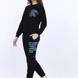 MAYSIXTY Women Typography Printed Mid Rise Lounge Pant image 3