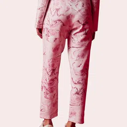Muvazo Women Abstract Printed Mid Rise Trouser image 5