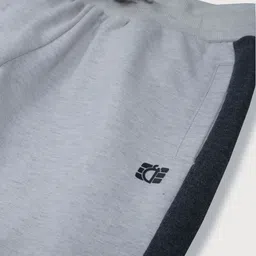 Gini and Jony Boys Grey Solid Track Pants image 3