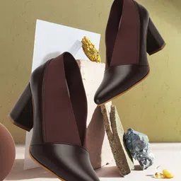 ICONICS Pointed Toe Work Block Pumps-picture-48