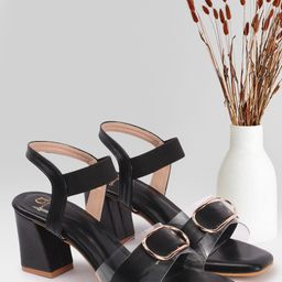 Carlton London Women Open Toe Block Sandals-picture-49