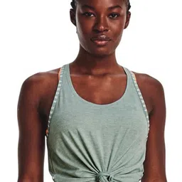 UNDER ARMOUR Knockout Mesh Relaxed-Fit Back Crop Tank T-Shirt-picture-39