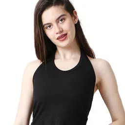 CareDone Halter Neck Sleeveless Fitted Crop Top-picture-19