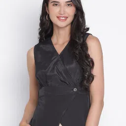 DRAAX Fashions V-Neck Wrap Top image 1