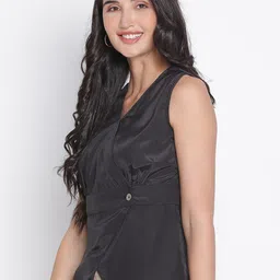 DRAAX Fashions V-Neck Wrap Top image 4