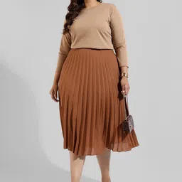 Instafab Plus Women Plus Size Round Neck Cotton Top image 5