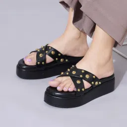 HVNLY by Shoetopia Black Platform Heels-picture-10