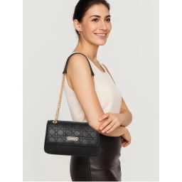 ESBEDA Black Stylish Structured Sling Bag-picture-10