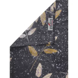 FABINALIV Black Floral 210 Tc Cotton Blend Bedsheet with Pillow Cover (Single) image 5