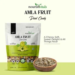 NourishVitals Healthy Munching Combo, Amla Fruit Dried Candy + Amla Mingle Chatpata Candy 2 Piece(s)/Pack image 1
