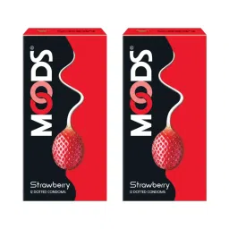 MOODS Strawberry 12s Condoms - Pack of 2-picture-20