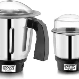 masterclass sanyo Dry Jar and Chutney Jar for Mixer Grinder 350ML & 700ML Steel with Handle MGF70 Mixer Juicer Jar-picture-18