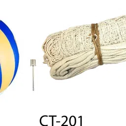 Best Quality Volleyball With Cotton Net CT-201 Volleyball - Size: 4-image-15