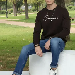 moda rapido Men Full Sleeve Printed Sweatshirt image 2