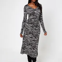 DOROTHY PERKINS Animal Print A-Line Midi Dress image 1