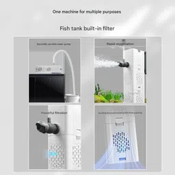 FinyPetz sunsun XQP - 500F | 6W | 500 L/H) | Suitable Up to 2 Ft Fish Tanks Power Aquarium Filter image 2
