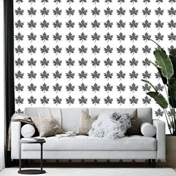 Wallpics White & Grey Printed Self-Adhesive Wall Sticker-picture-36