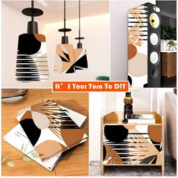 Wallpics White & Pink Printed Self-Adhesive Wall Sticker image 3